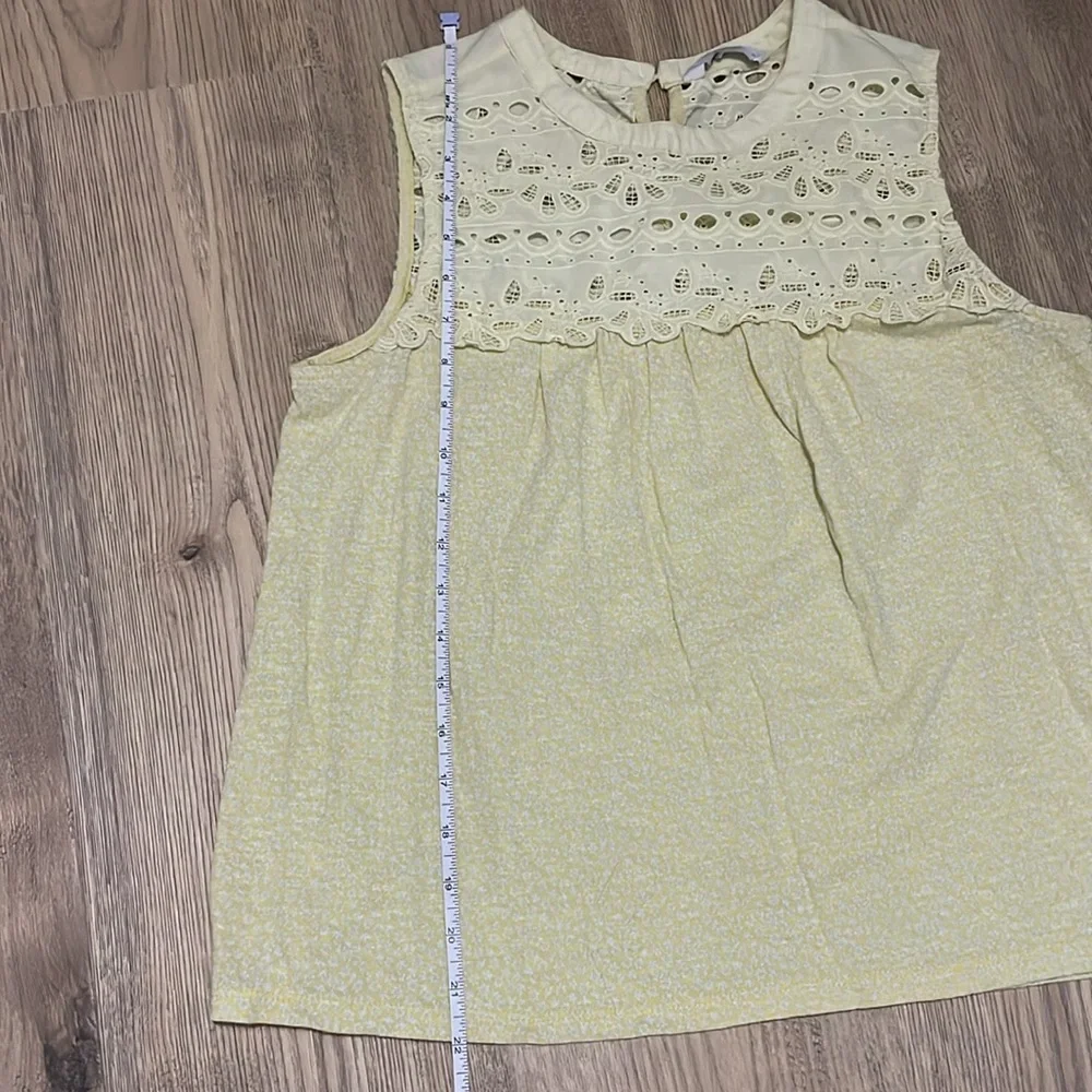Lucky Brand Yellow Lace Blouse - Picture 5 of 7